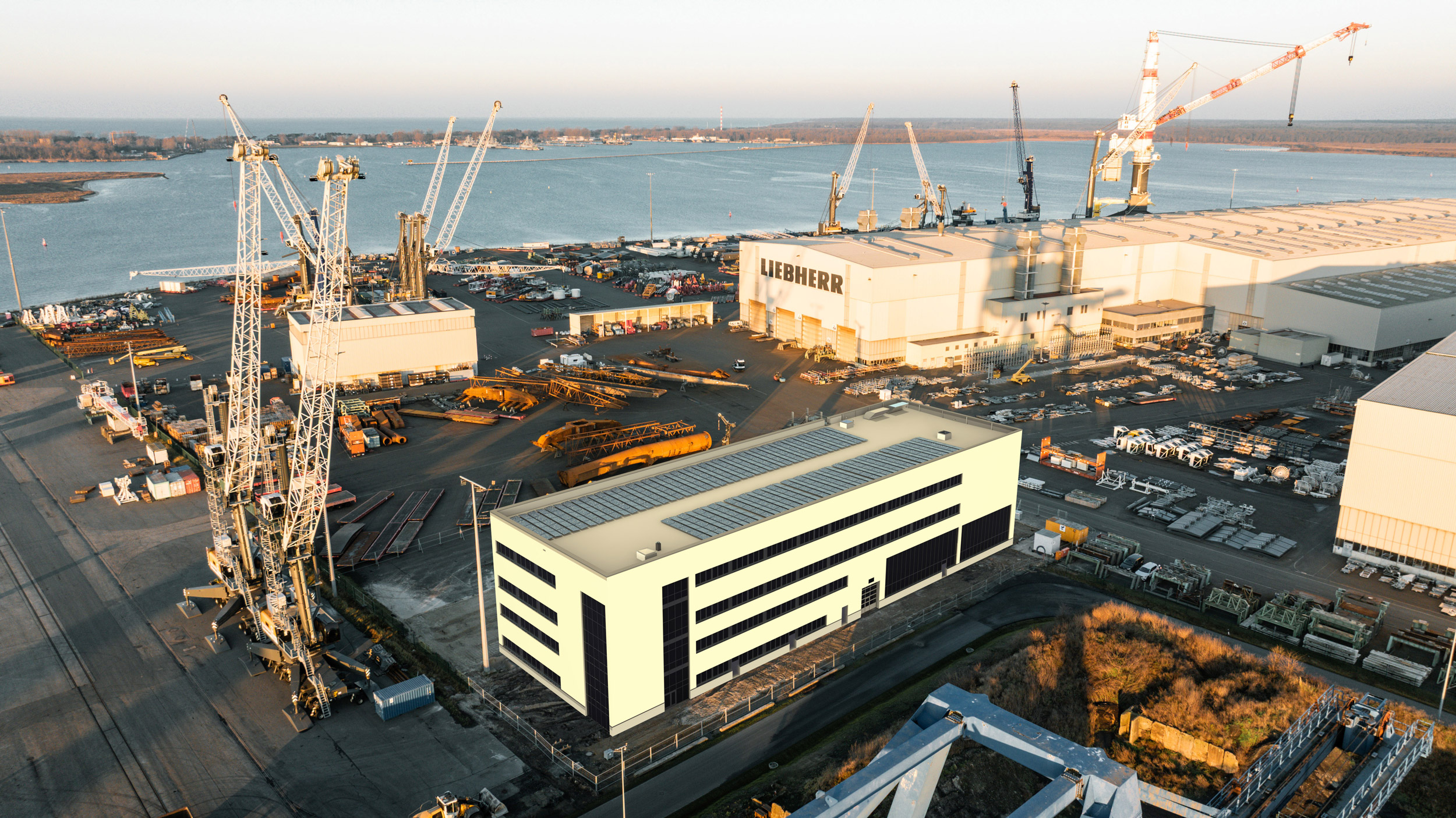 Rostock: Liebherr baut für 22 Millionen Euro neue Werkhalle am ...