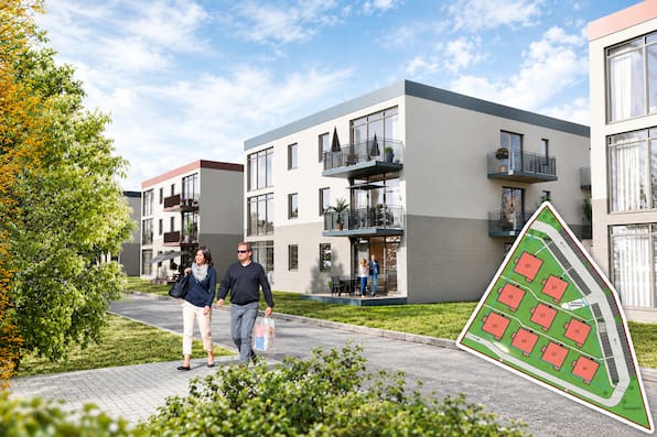 Wohnungsbau in Wismar: Neun Mehrfamilienhäuser auf Aldi-Fläche geplant
